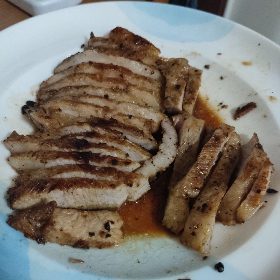 脆爽猪颈肉（不用烤炉版）