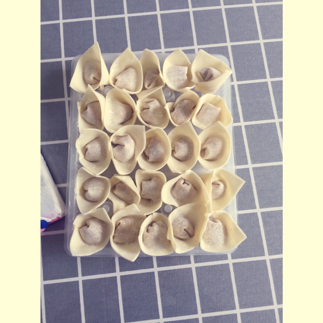 元宝馄饨的包法
