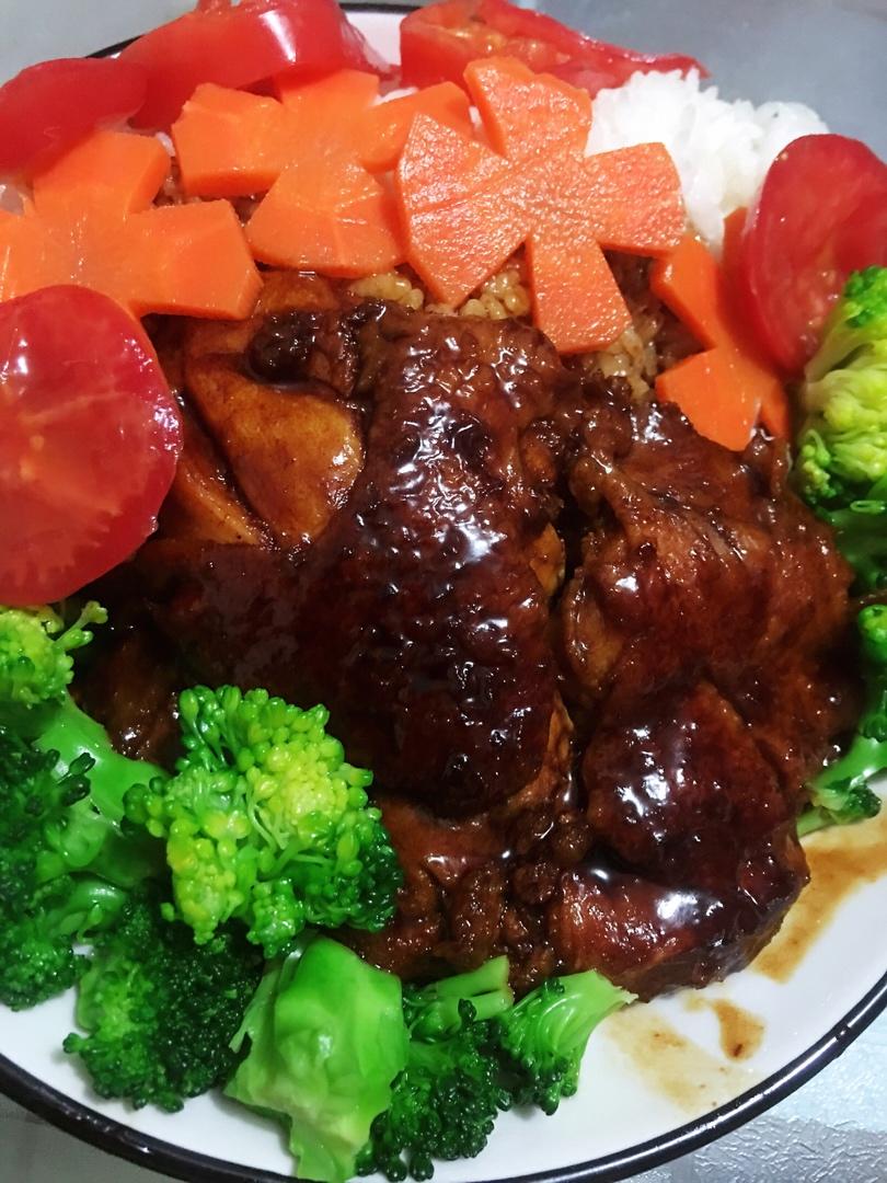 照烧鸡腿饭