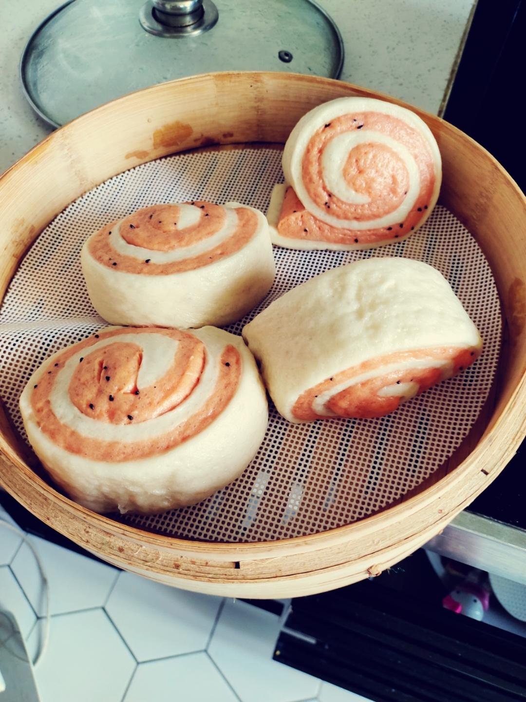 火龙果馒头