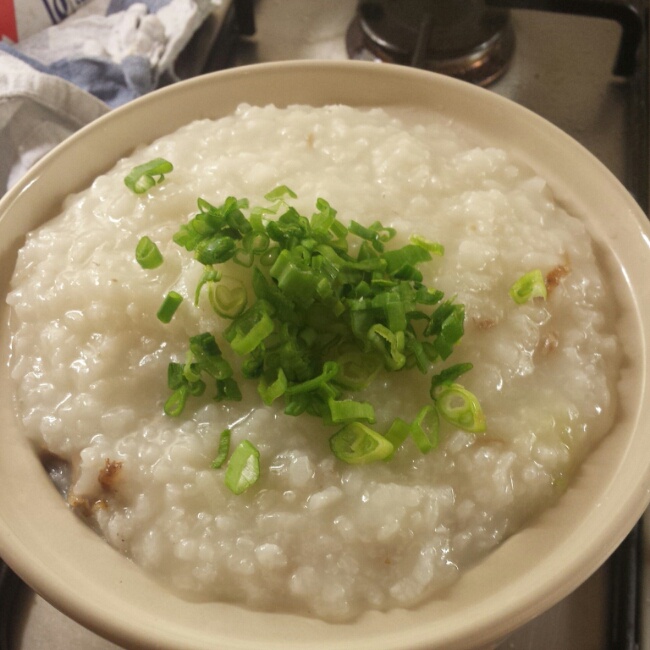 姜丝鸭肉粥