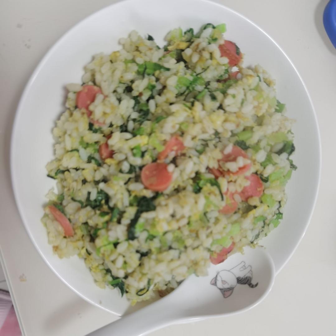青菜（油麦菜）炒饭