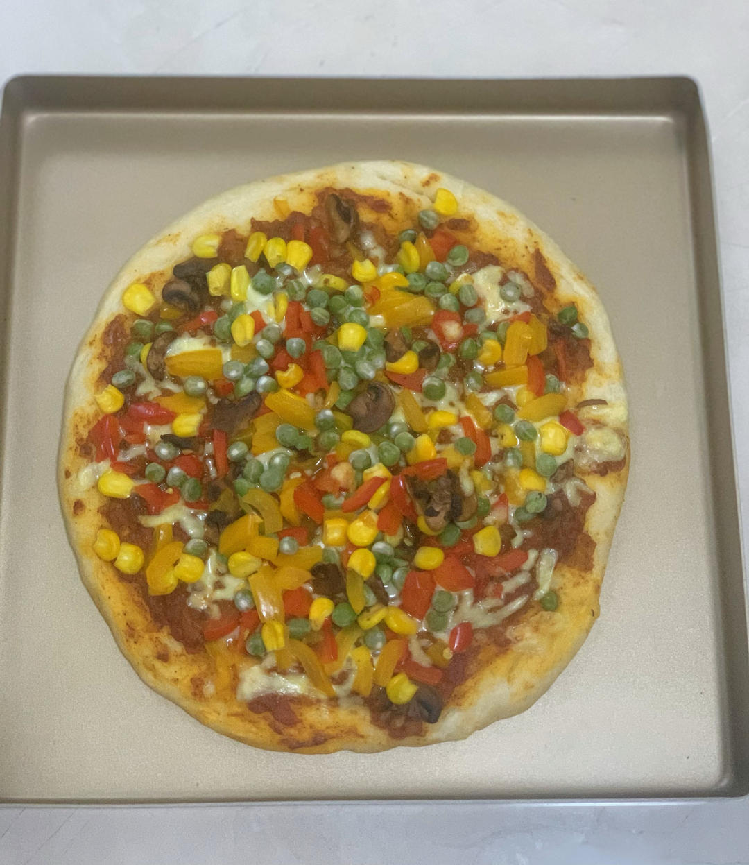 自制厚底披萨面饼