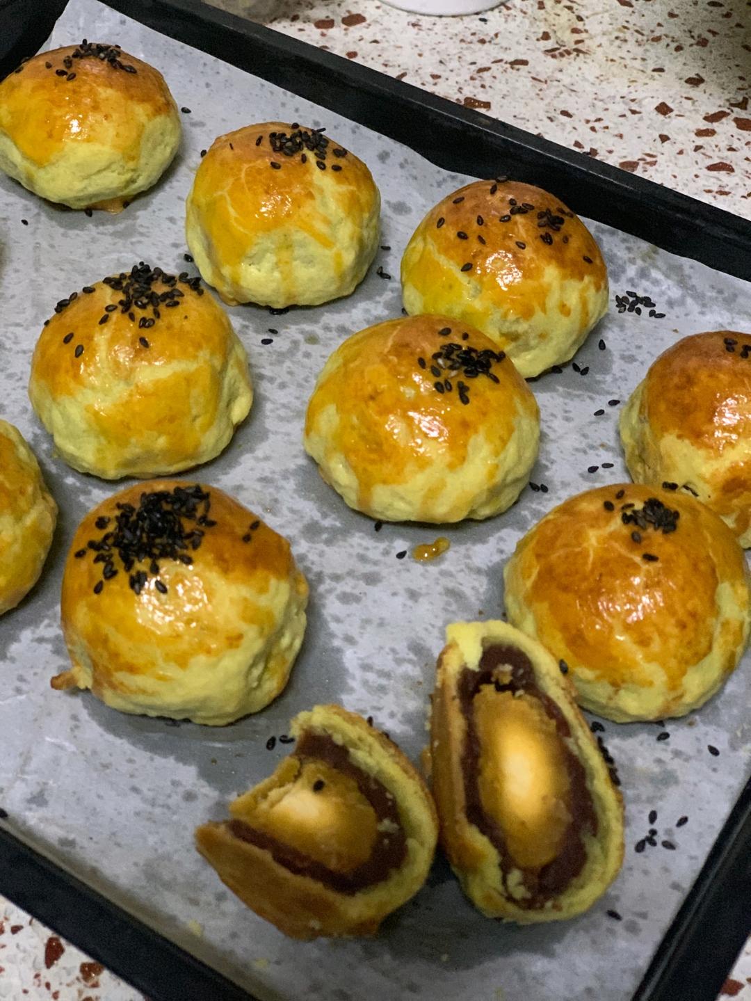 懒人版蛋黄酥（蛋挞皮版）