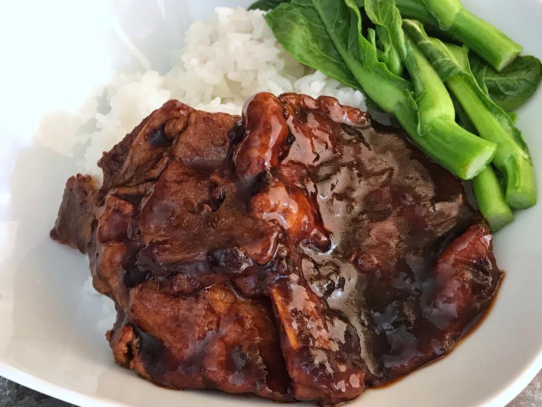 家常红烧大排饭