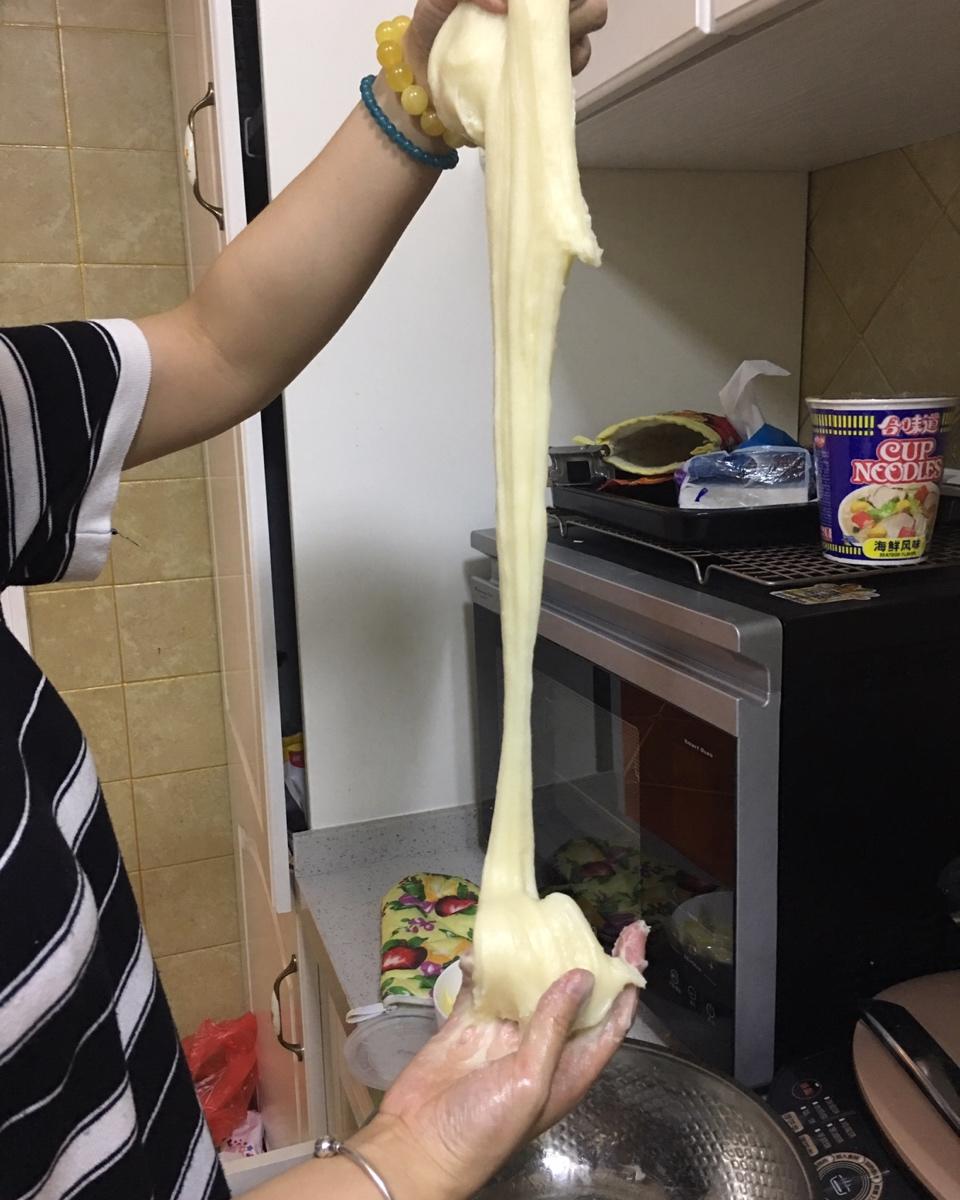 拉丝麻薯隔夜冷藏不变硬的实验成功，三夜依然拉丝