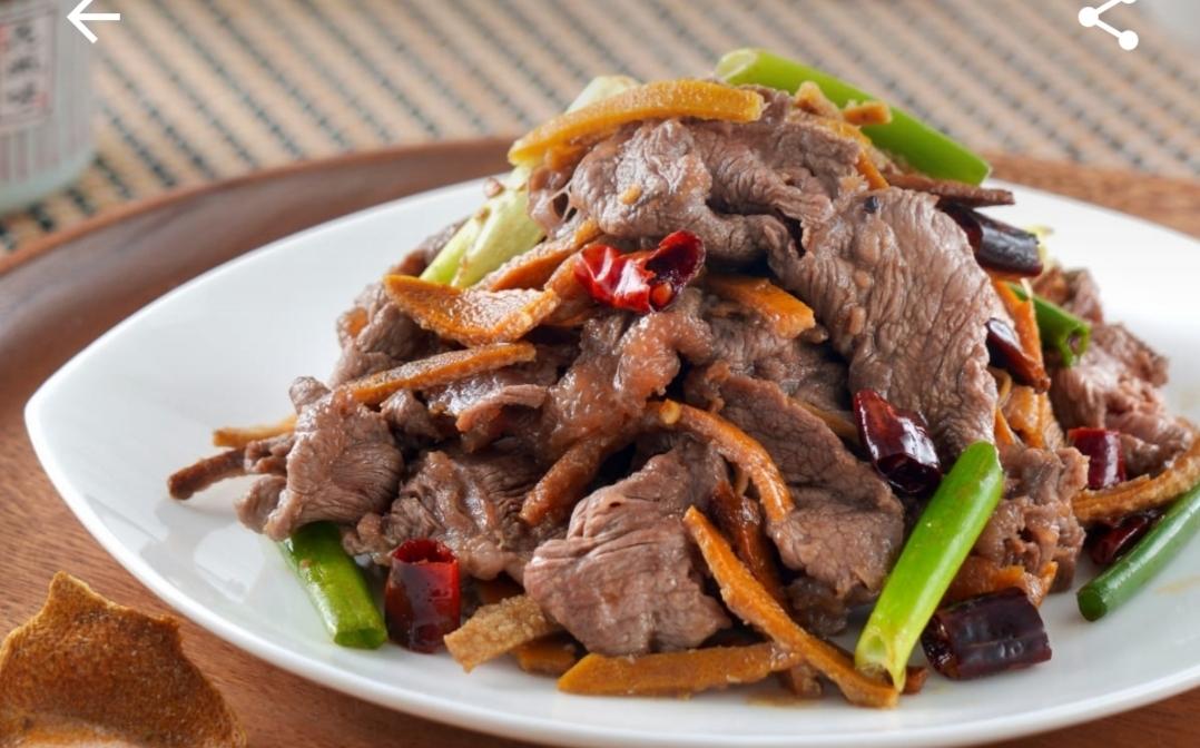 陈皮炒牛肉2020超市系列牛肉