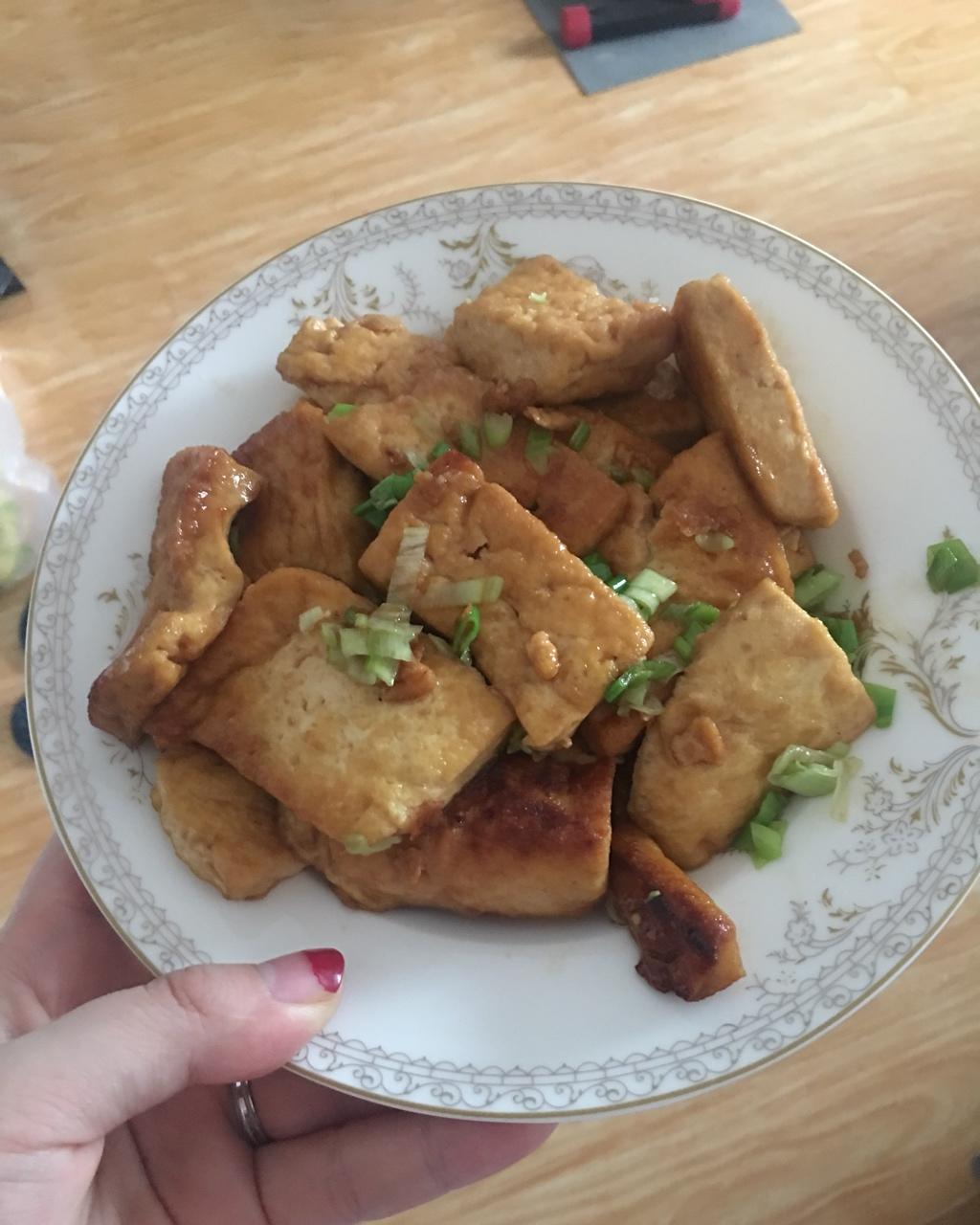 香煎豆腐(烧烤铁板味)