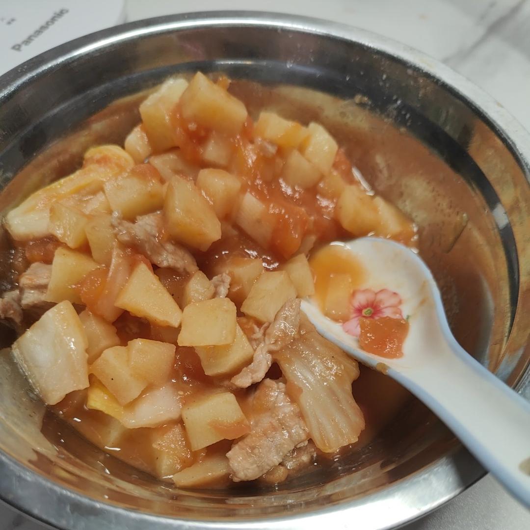 番茄滑肉煲｜酸爽开胃！肉片超级嫩滑