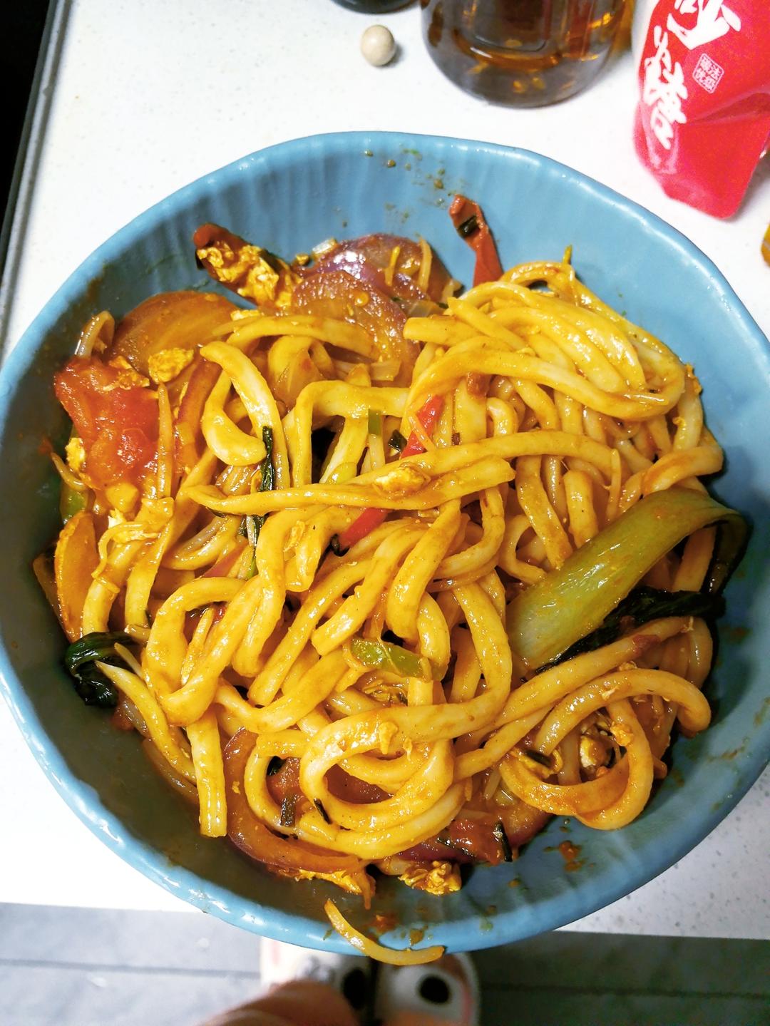 陕西手工拉条子炒面