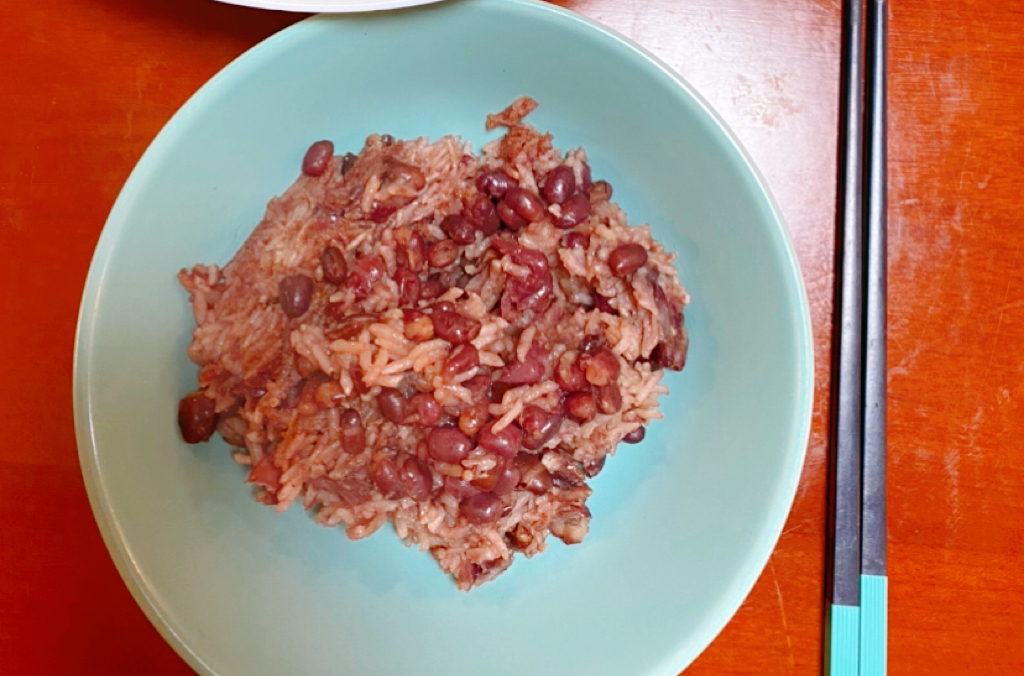 超香红豆米饭的做法