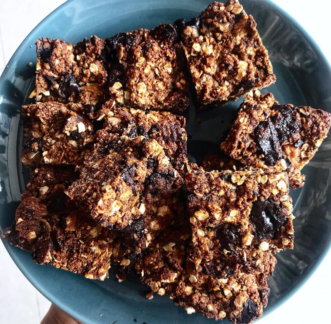 黑巧早餐燕麦糕丨健康·零食