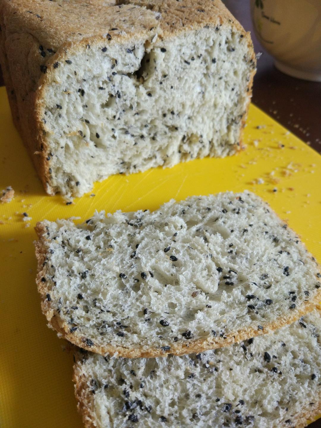 无糖黑芝麻吐司-面包机版