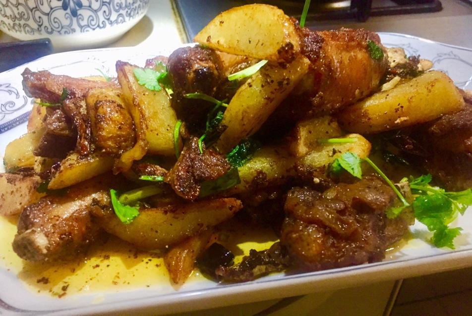 干煸排骨❤️土豆