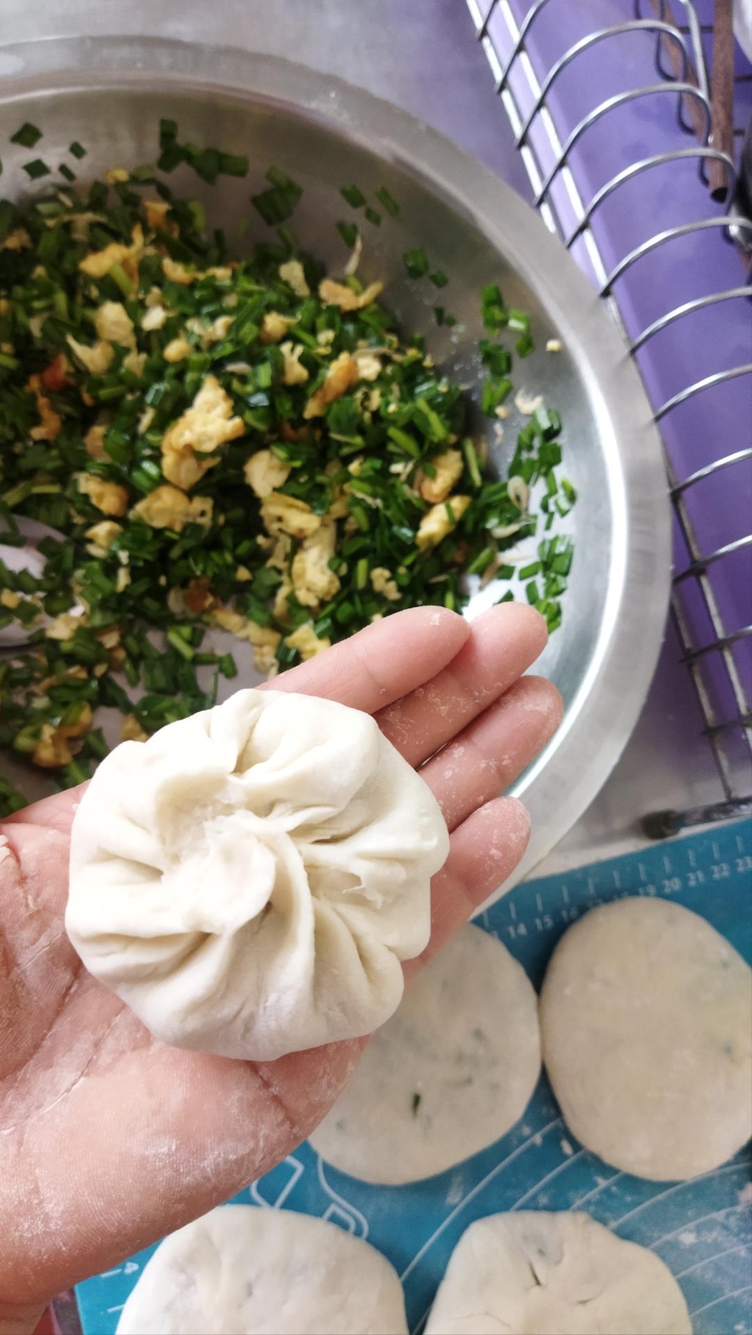 家常素三鲜馅饼 薄皮大馅 凉了也不硬 附细节视频详解