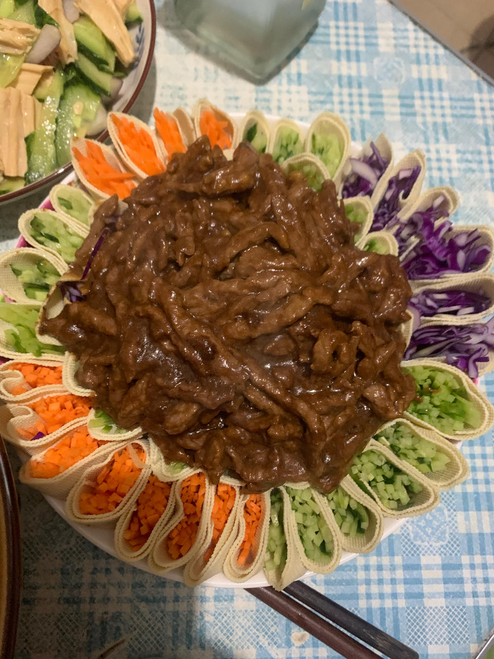 🔥花开富贵千张蔬菜卷‼️好看又好吃‼️