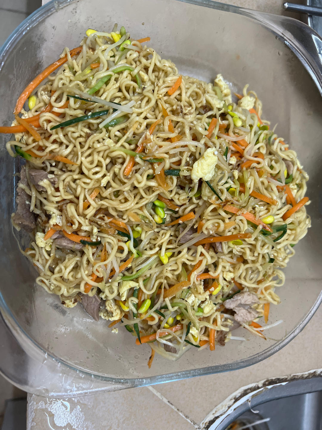 大排档炒面—超简单！