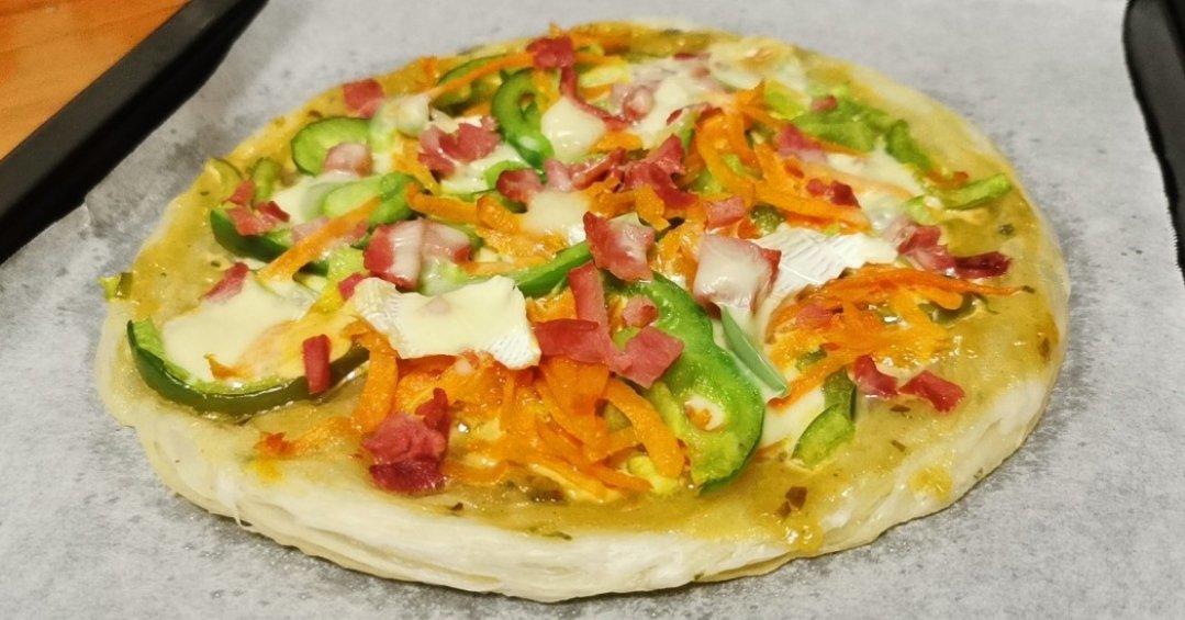 烤箱版手抓饼pizza