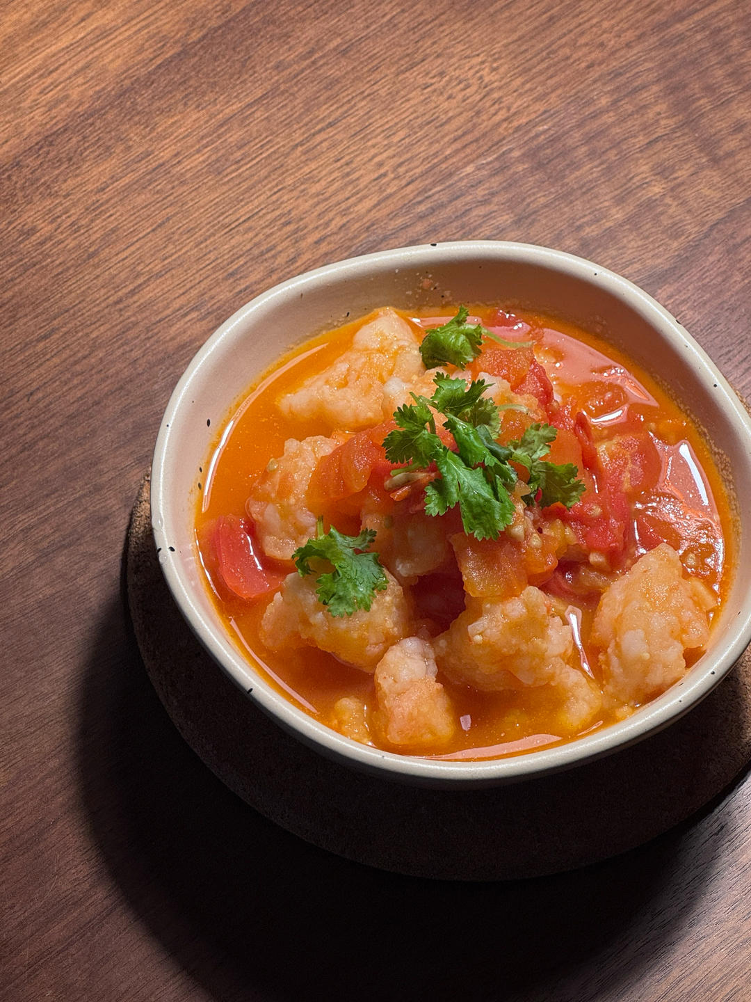 番茄虾滑汤