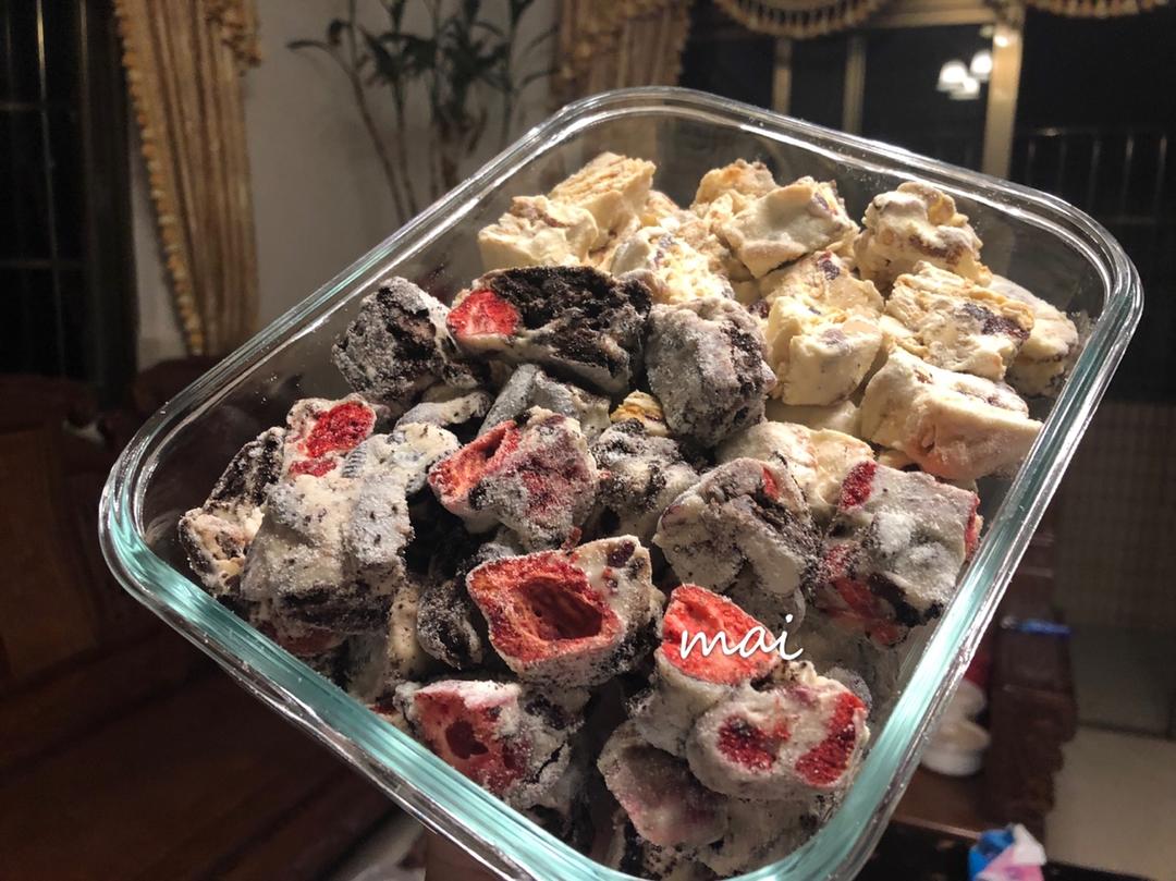 奥利奥草莓雪花酥