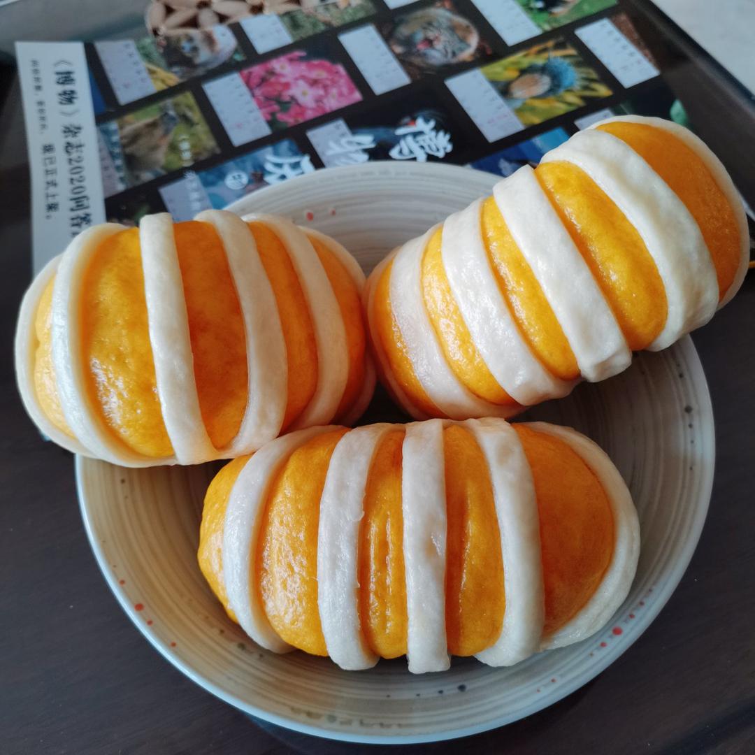 好看又好吃的双色花卷