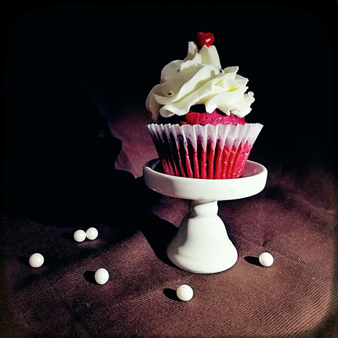 传统红丝绒杯子蛋糕（极软无泡打粉）Red velvet cupcake