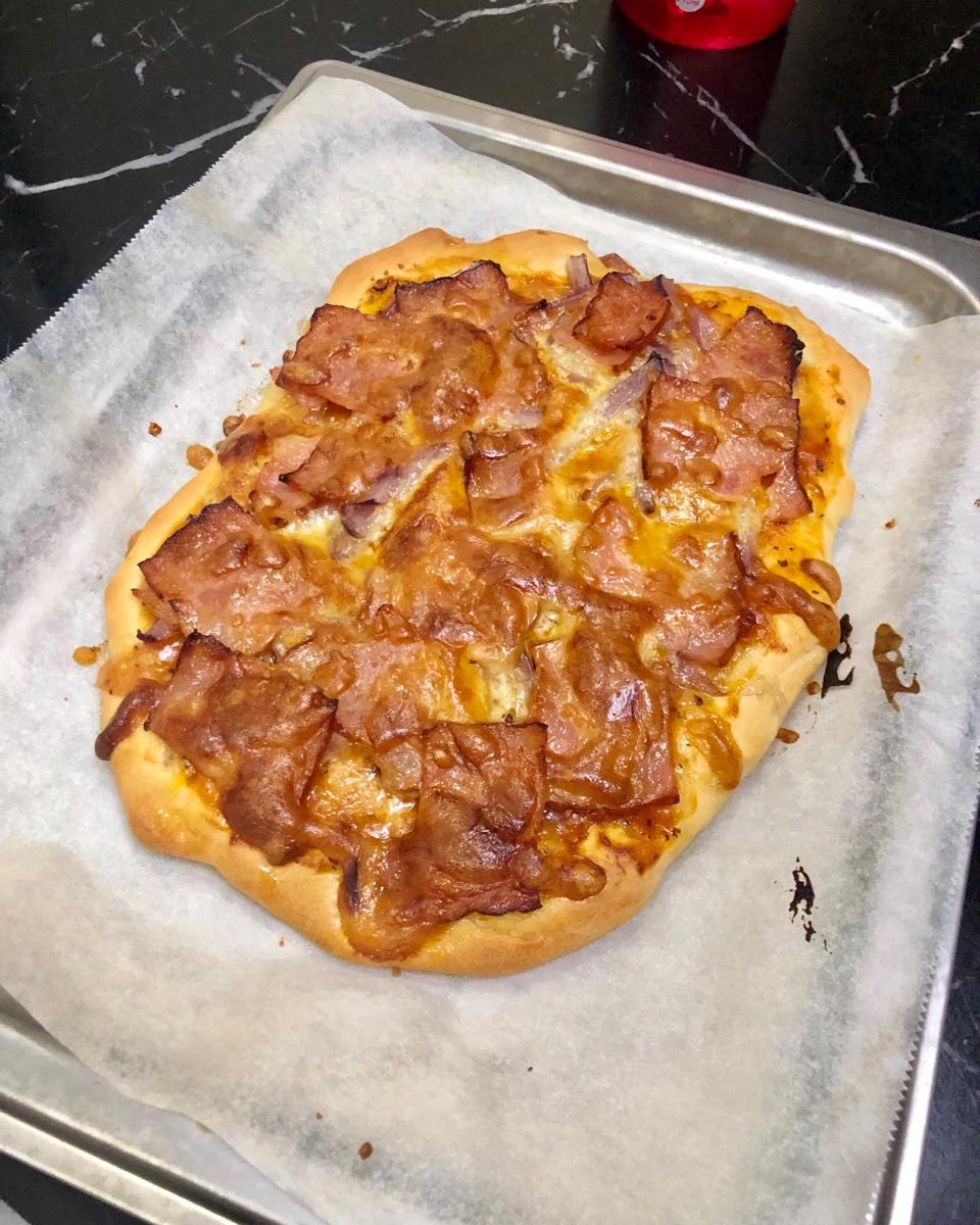 榴莲披萨及饼底制作