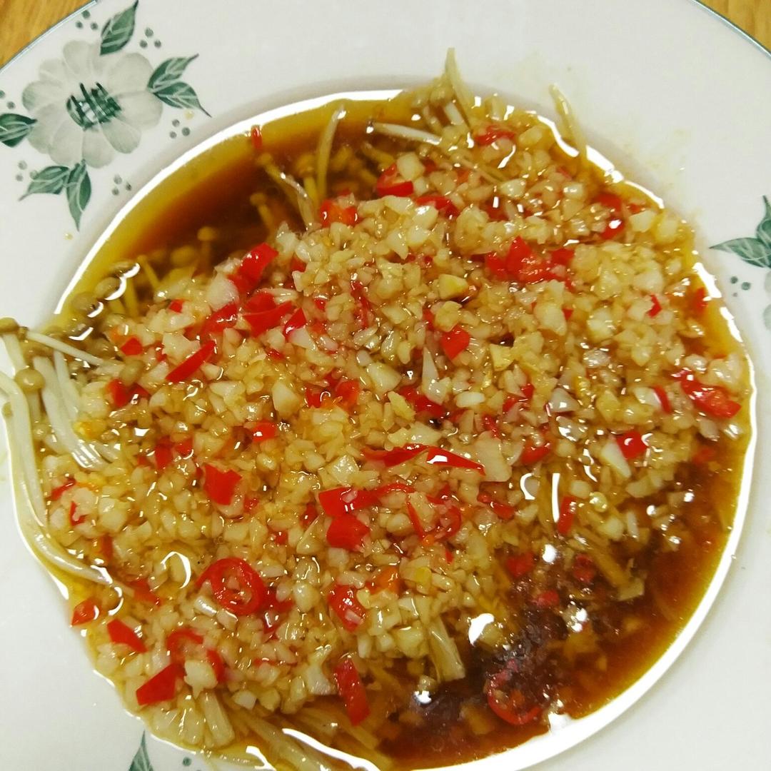 蒜蓉蒸金针菇