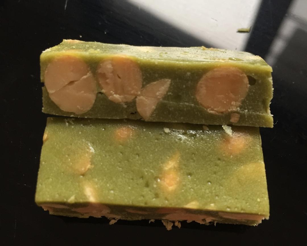 抹茶牛轧糖的做法