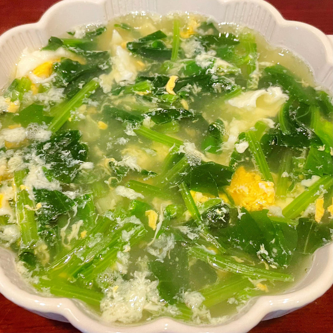 菠菜鸡蛋汤