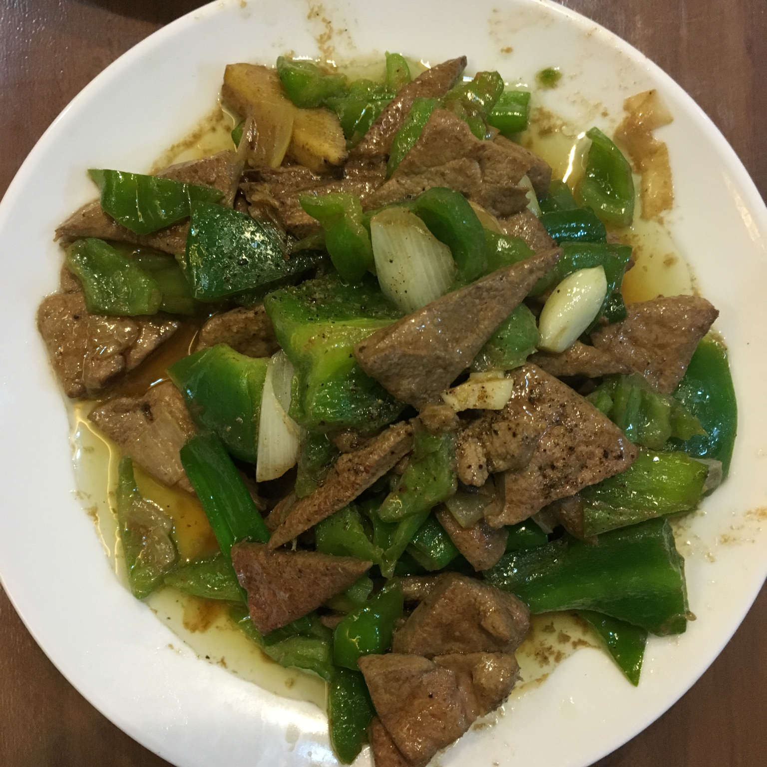 青椒炒猪肝