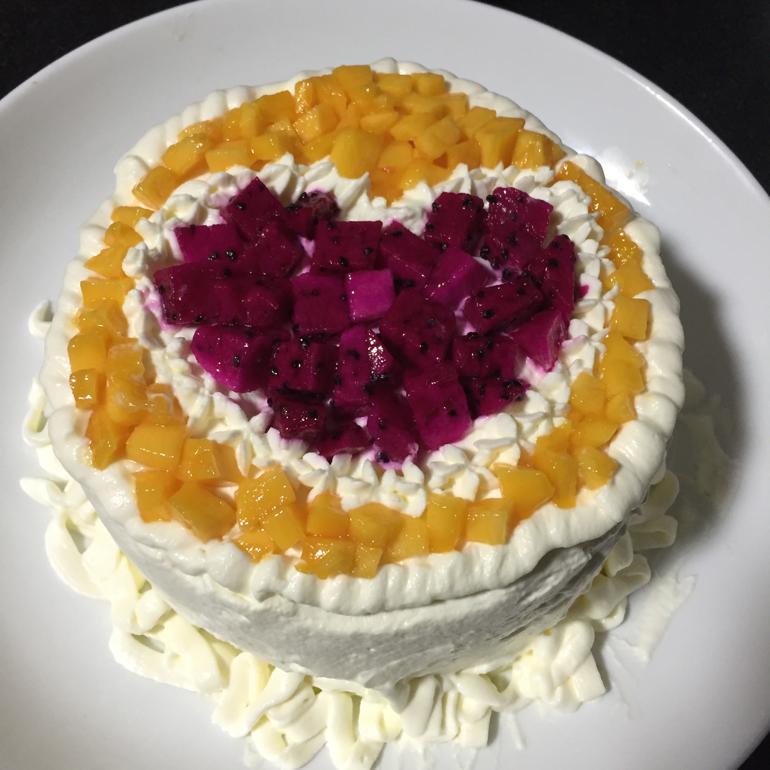 奶油水果蛋糕步骤