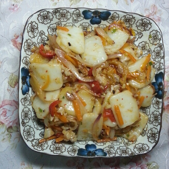 韩式辣酱炒年糕