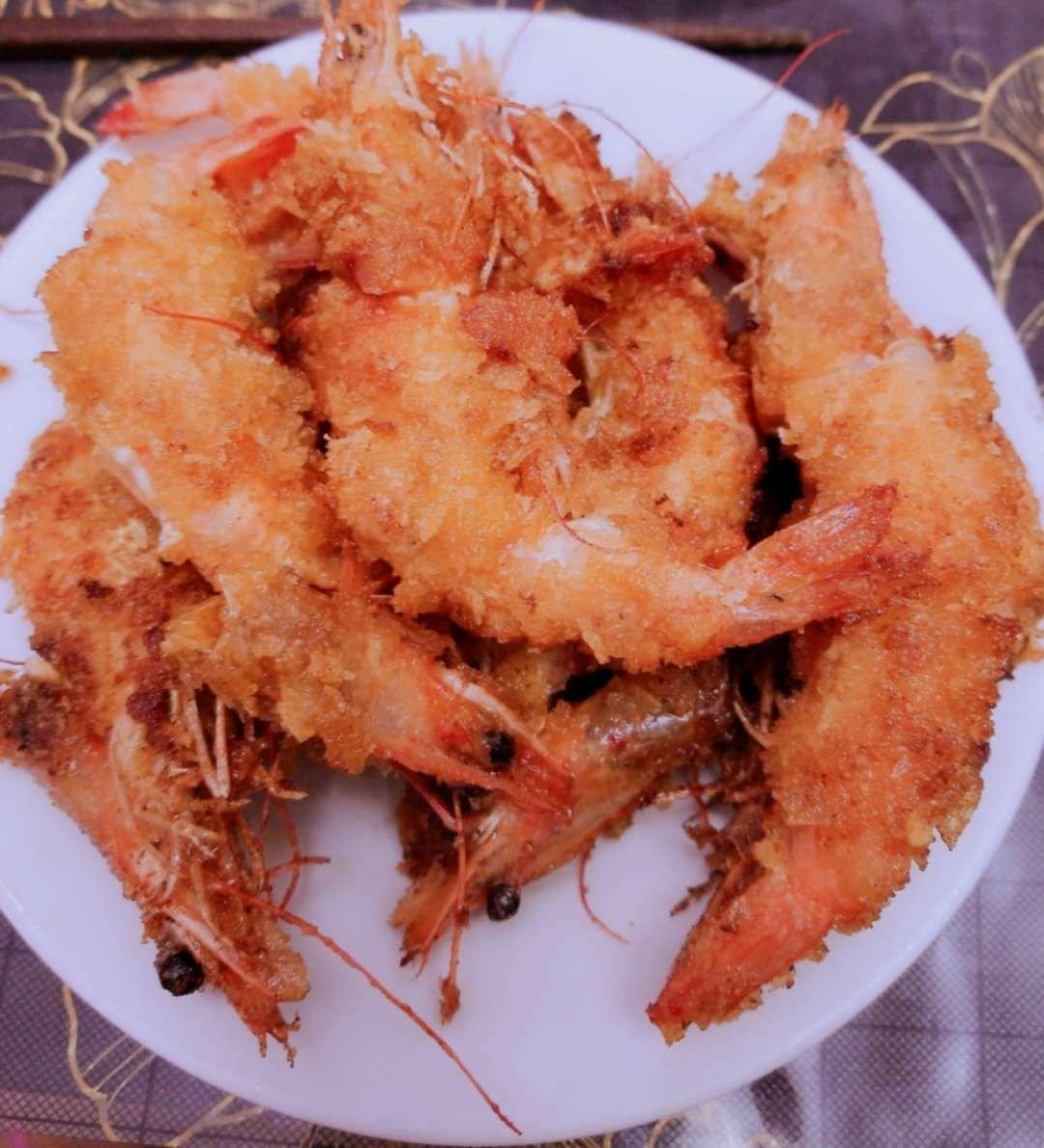 freearons做的面包糠炸虾