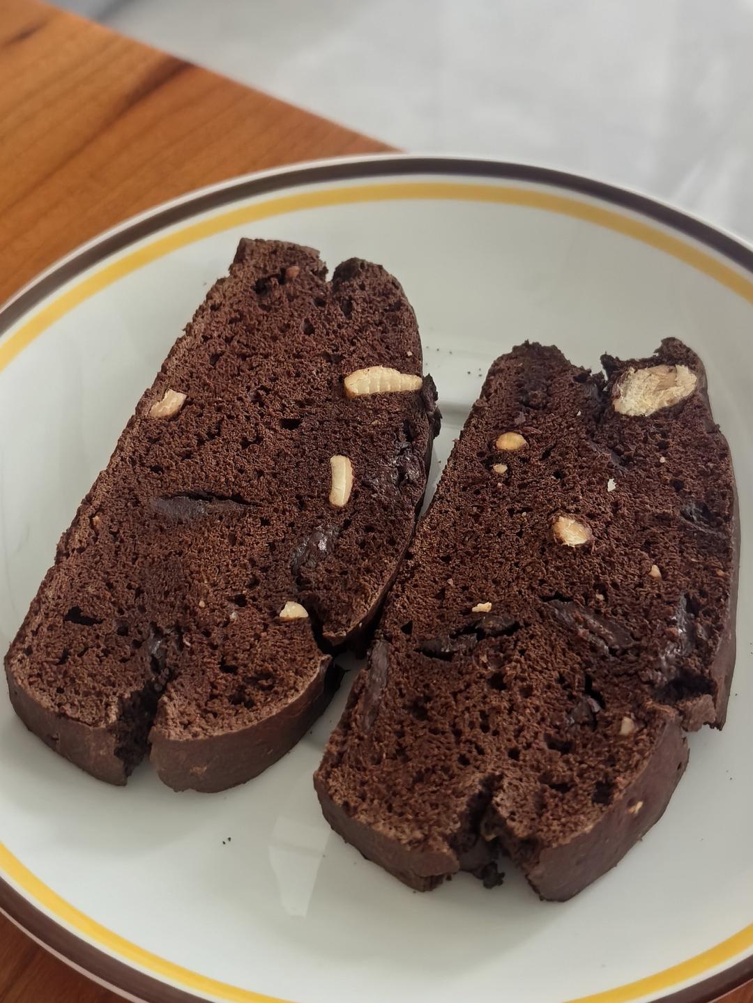 无油杏仁巧克力意式脆饼丨健康·零食（附7个意式脆饼成功要点）