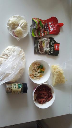 黑椒牛肉批萨平底锅版的做法 步骤1