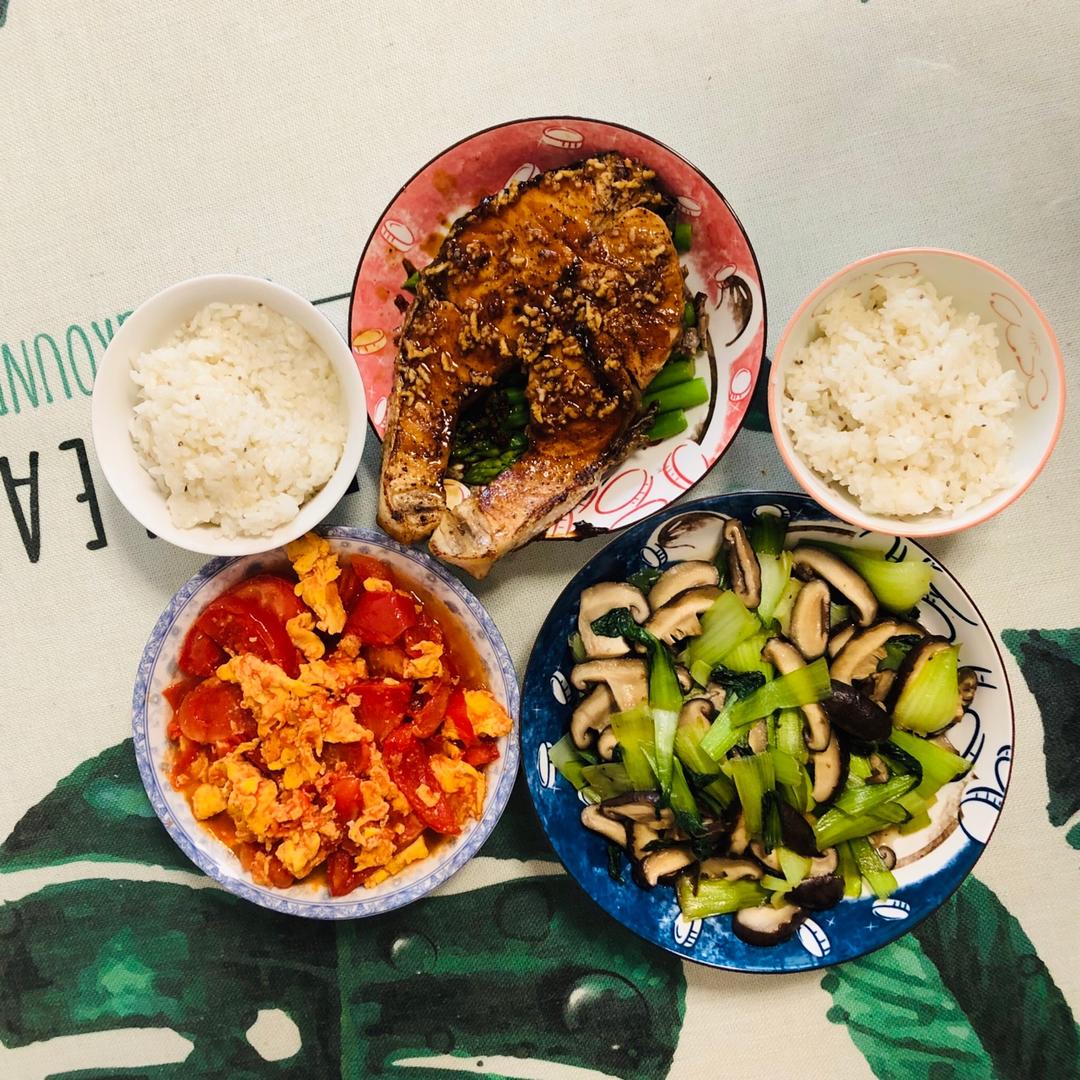 照烧三文鱼芦笋