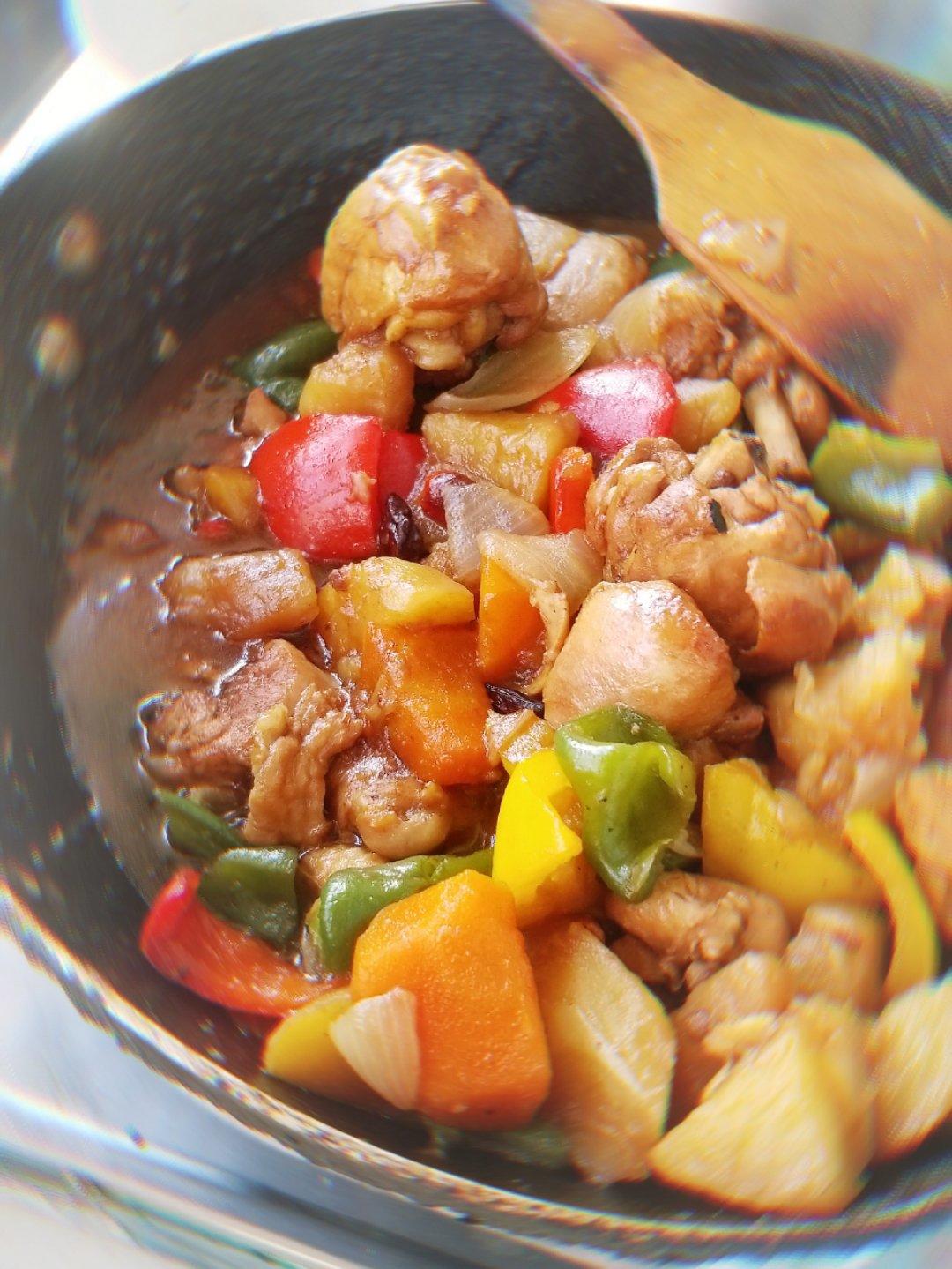 新疆特色大盘鸡（附加皮带面做法）