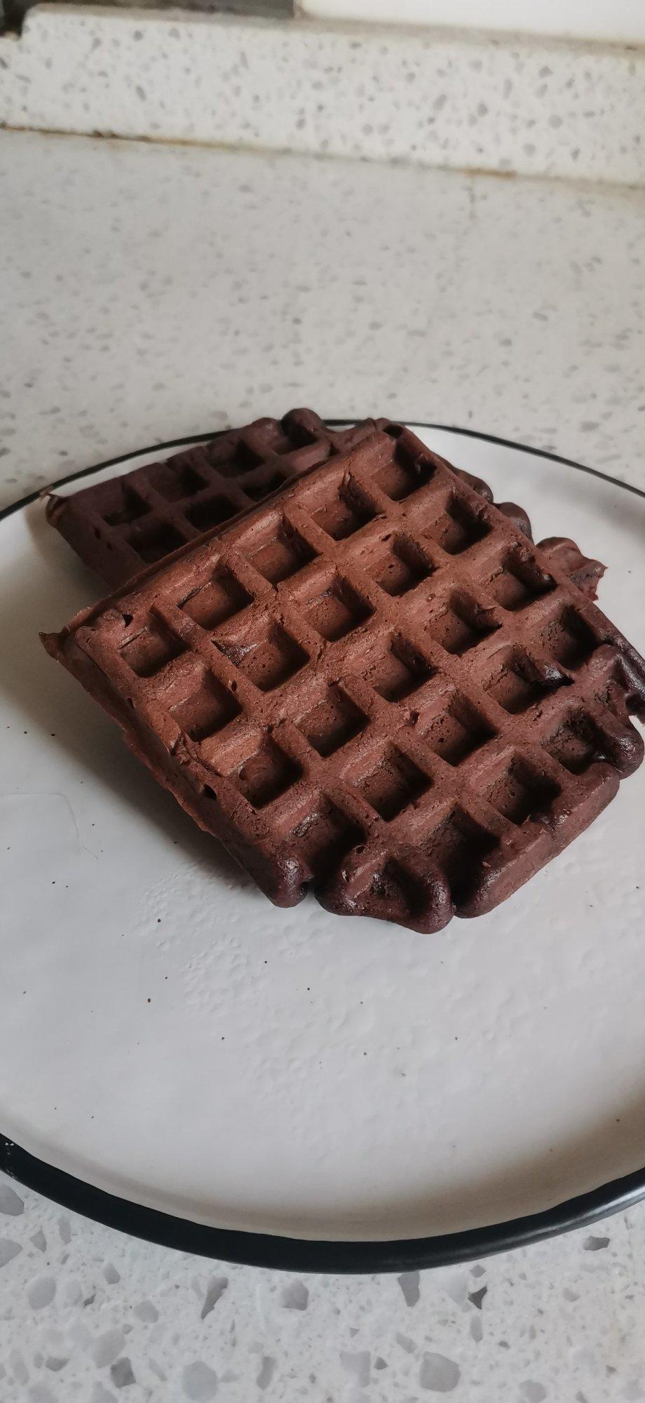 可可糯米华夫饼