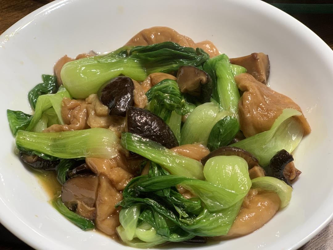 青菜香菇面筋煲🍲