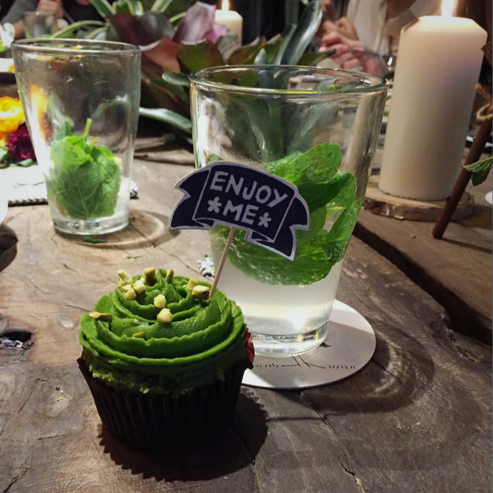 抹茶开心果杯子蛋糕+抹茶奶酪霜