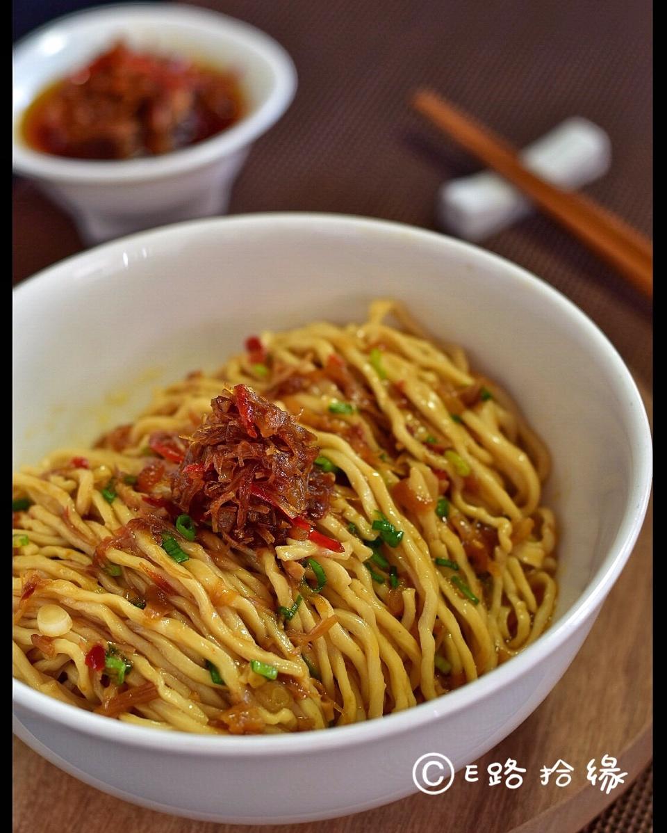 e路拾缘做的xo干贝香辣酱 & xo酱干捞面
