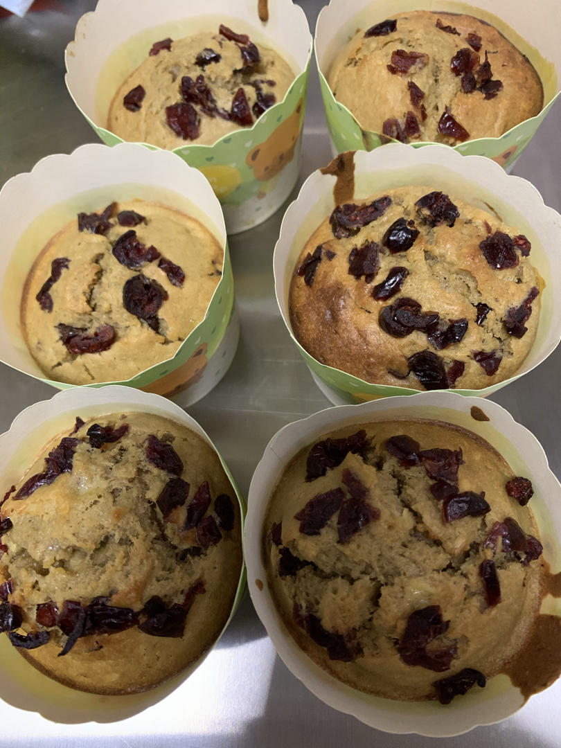 少女心的香蕉蔓越莓玛芬