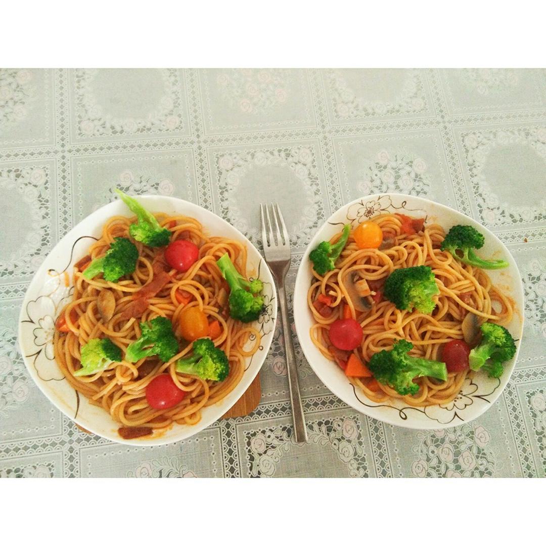 培根番茄意大利面