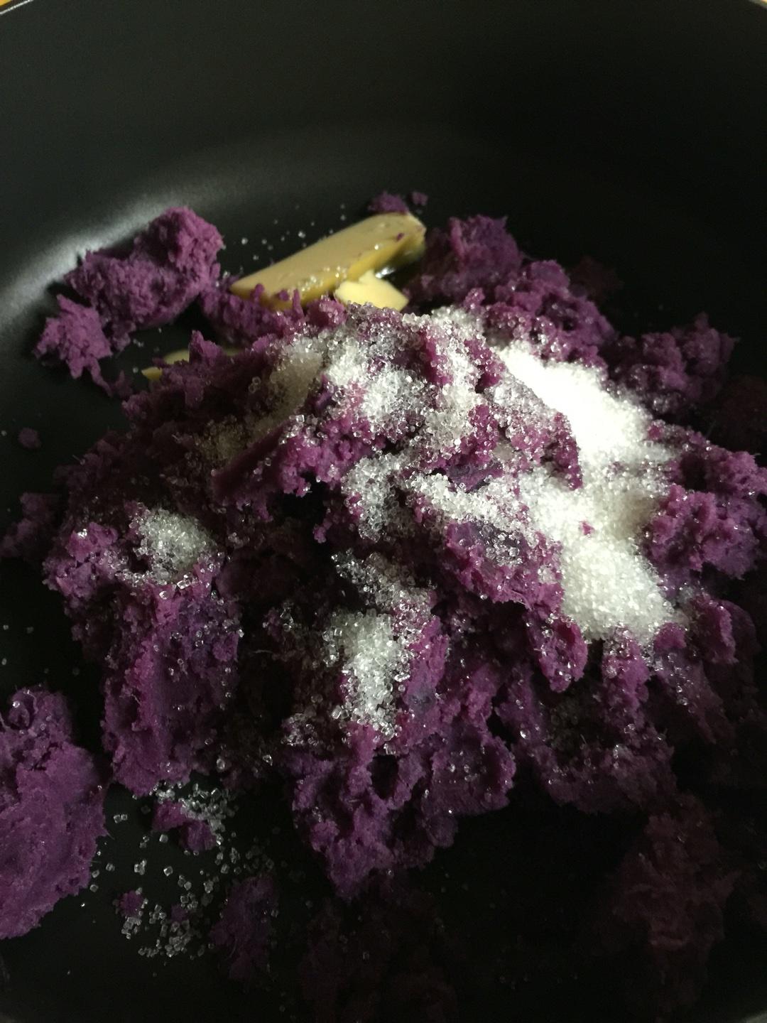 一次发酵版紫薯包的做法 步骤2