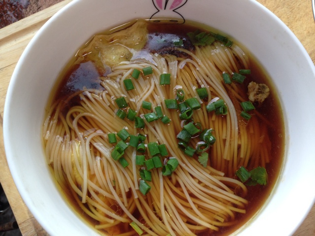 小葱麻油酱油面