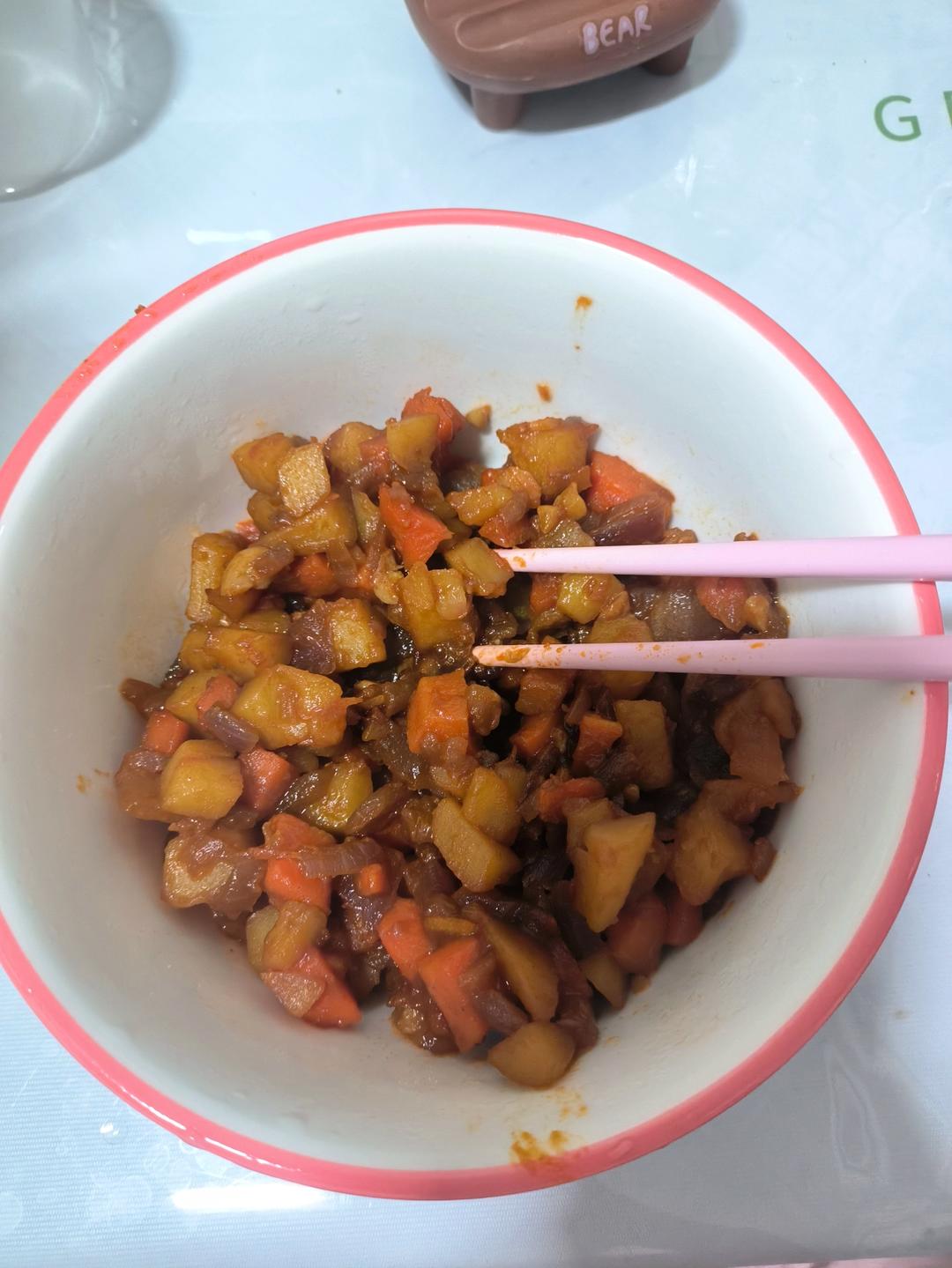 洋葱胡萝卜炖土豆