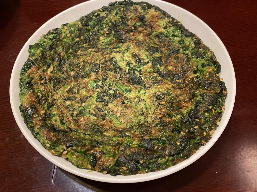 低脂菠菜鸡蛋饼