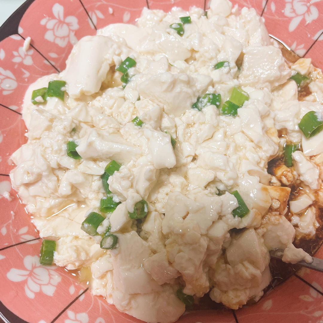 家庭版小葱拌豆腐😋