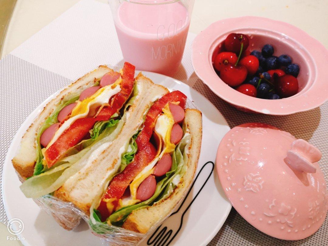 超厚超满足的沼三明治